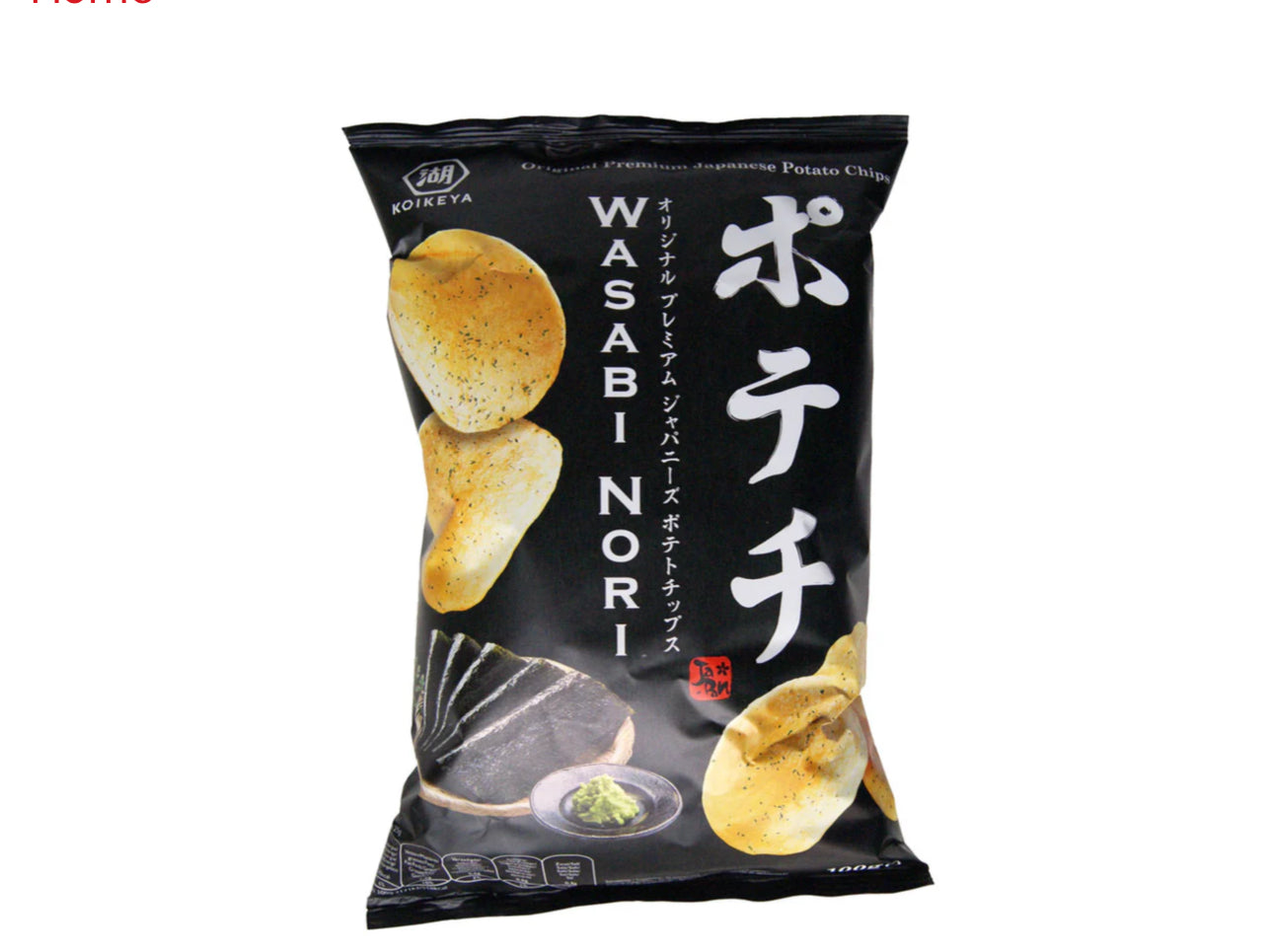 Koikeya wasabi nori crisps