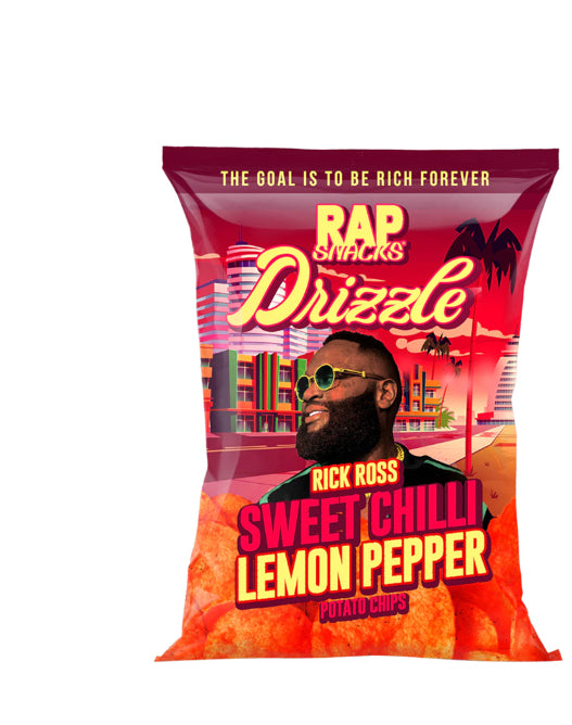 Rap snacks Rick Ross sweet chilli Lemon pepper